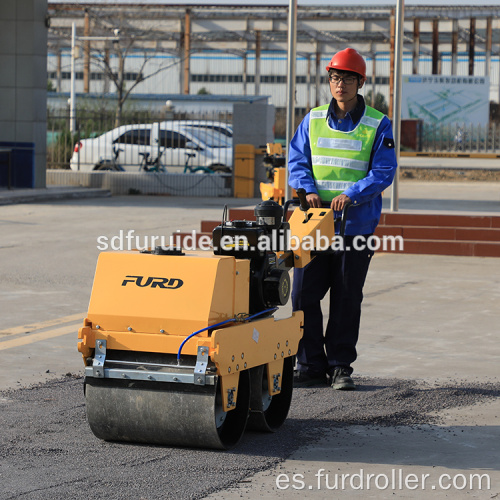 Mini rodillo de camino vibratorio autopropulsado de tambor liso (FYLJ-S600C)